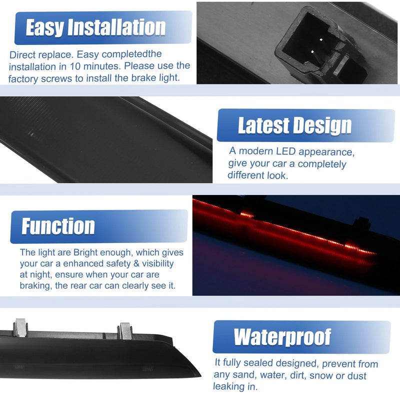 Ford Transit-150 Black Lens Third Brake Light (2015-2017)