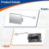 Mercedes-Benz (2003-2012) Silver Tone Front Car Bumper Tow Hook Cover