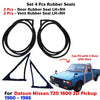 Door Rubber Seal Vent Rubber Set 4 Fits Datsun Nissan 720 SD Pickup 1980-86 D05
