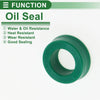 Oil Seal Seal Ring Rotary Shaft Seal TPU 12x20x7mm High Pressure Green 5 Pcs