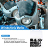 Honda Dirt Bike Aluminum Rubber Black Windshield Bolts