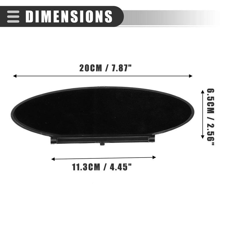 Porsche - Driver / Passenger Side, Black Sun Visor Vanity Mirror Cover