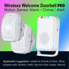Business Wireless Motion Sensor Alarm Door Chime with 1 Receiver