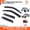 Holden Colorado RC Dual Cab Ute Weathershields Window Visors (2008-2012)