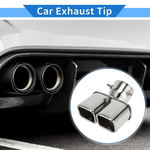 Toyota Prado GDJ / TRJ150 Exhaust Tip / Square Curved Slant Cut Dual /