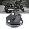 SUZUKI Hayabusa 1 x Set Motorcycle Kickstand Stand Pad Black Titanium Tone