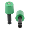 Universal Motorcycle 1.5" Green Handlebar Hand Grips & End Caps