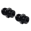 Black Aluminum AN10 Flare to 6AN ORB Male Fitting Adapter w/ O-Rings