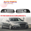 Audi A6 C6 S-line 2 x Front Bumper Fog Light Grille Covers (2005-2011)