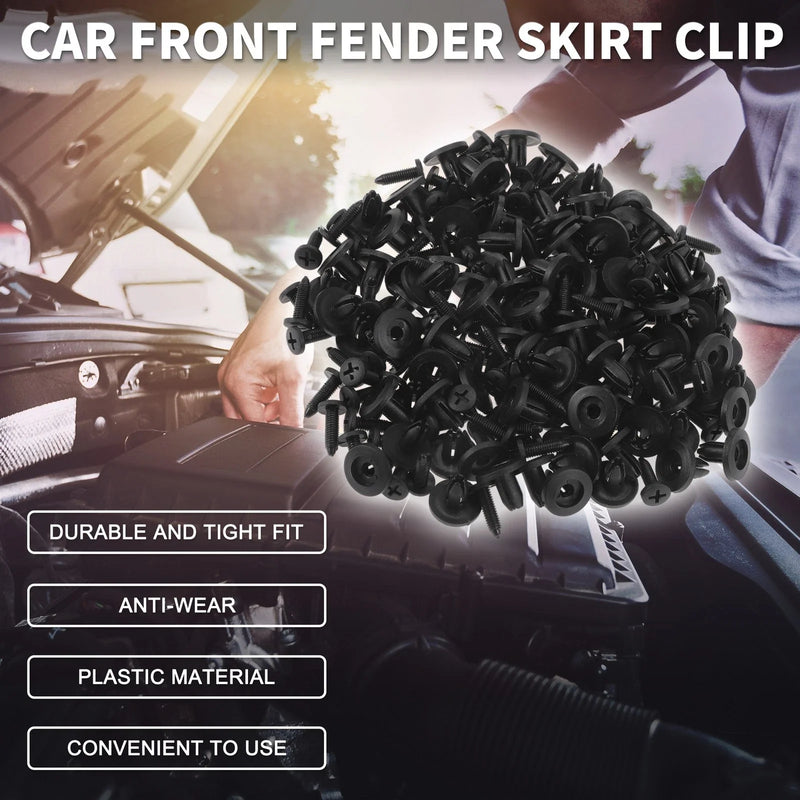 Honda Prelude 1992-1996 2.2L 2.3L Black 100 Pcs Fender Skirt Clips