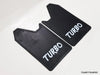 Universal Car Truck Black Rubber Turbo 4x4 Off-Road Mud Flaps Splash Guards