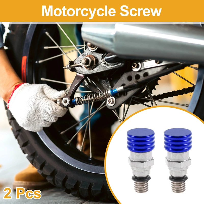 Motorcycle 2 x M5x0.8 Fork Air Bleeder Valve