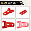 Jeep Wrangler JL JLU Red Front Engine Hood Hinge Cover Trim (2018-2024)