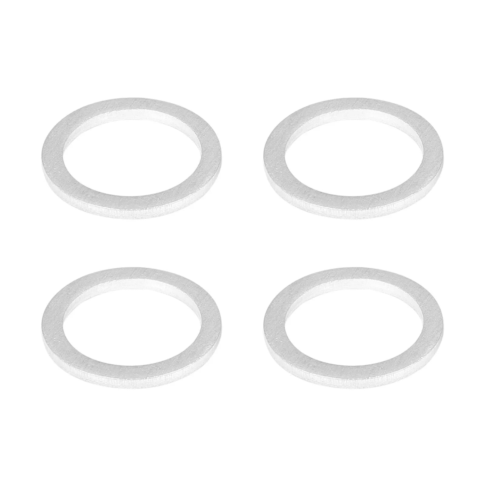 10 x M18 Silver Tone Oil Drain Plug Gaskets for Toyota (90430-18008)