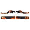 BMW F900 F900R Orange Extendable Brake Clutch Levers Grips Set (2020-2023)