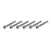 Motorcycle Bike 6pcs M10x55mm Titanium Torx Head Flange Bolts