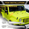 Jeep Wrangler JL JLU Wiper Arm Blades Cover Trim (2018-2023)