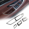 BMW 5 Series Polished Interior Door Window Lift Button Cover Trim