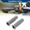 Motorcycle 7/8" 22mm Hand Grips Cover End Grips Rubber Gray