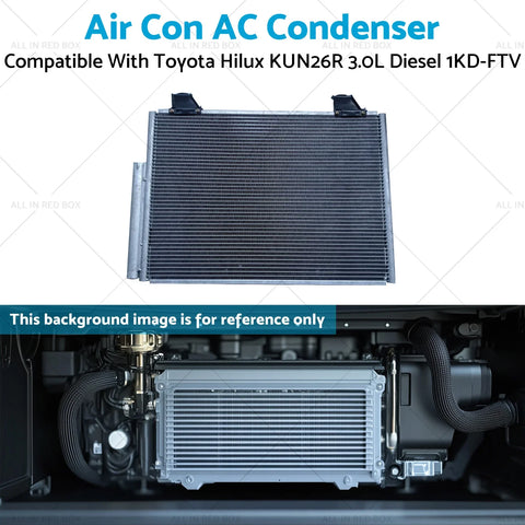 Toyota Hilux KUN26R 3.0L Diesel 1KD-FTV AC Condenser (2005-2015)