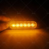 Car Truck Emergency Warning Amber 4 x LED Strobe Flash Lights