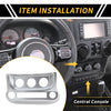 Jeep Wrangler JK JKU (2011-2017) Silver Tone AC Switch Control Cover Trim