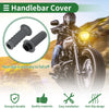 25mm Motorcycle Hand Grips Cover Kit Dark Gray Scale Pattern