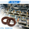 Oil Seal 20x28x7mm Brown 2 Pcs