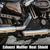 Motorcycle ATV Universal Exhaust Muffler Pipe Protector 5.63'' Black