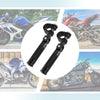 Motorcycle Pair Foot Pegs 1-1.25" 25mm-32mm Aluminum Alloy Black