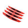 Vehicle Decor 4pcs Red Car Door Edge Anti-Collision Strip Protector