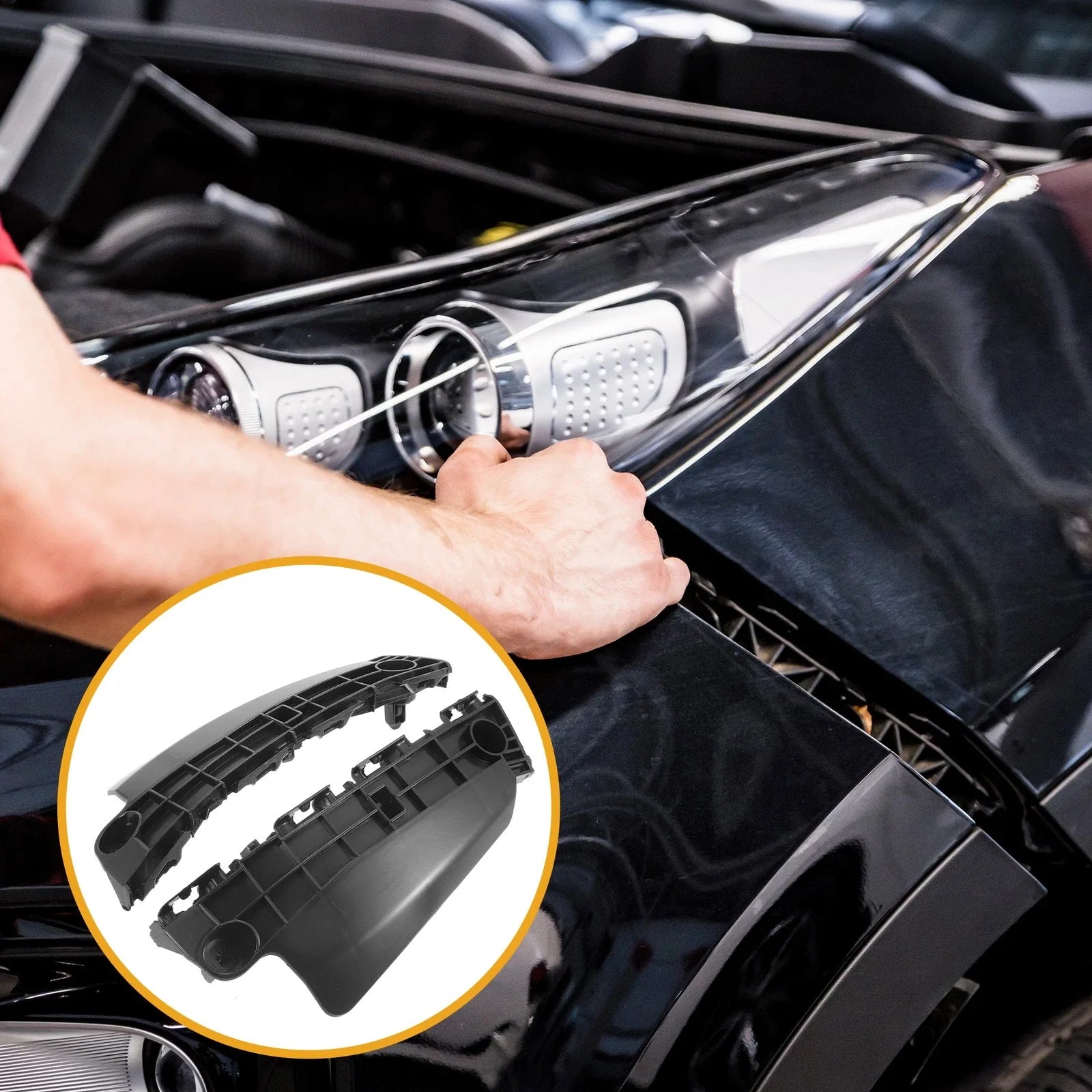 Front Bumper Support Bracket for Toyota Land Cruiser (2008-2015) - 1 Pair