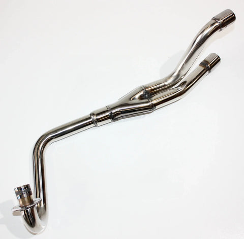 125cc 150cc 160cc Dirt Bikes Twin Bigbore Exhaust Pipe + GOLD Muffler