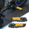 Motorcycle 1 Pair 8.5mm Aluminum Aolly Rearsets Footrest Footpeg Gold Tone
