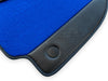 Ferrari 488 Spider (2015-2023) - Carbon Fiber Leather Blue Floor Mats