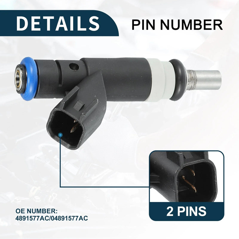 Dodge Avenger (2008-2014) - Black 1 x Injector Fuel Injector 2.4L