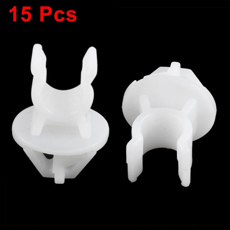 Honda 15 x White Plastic Car Hood Prop Rod Clip Fasteners