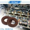 Make Model Oil Seal 2 x 20x38x7mm Brown Rotary Shaft Seal FKM