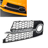 Audi TT MK2 Front Bumper Honeycomb Mesh Fog Light Grille Cover (2006-2014)