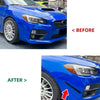 Subaru WRX STI VA Gloss Black Front Bumper Side Canards (2015–2021)