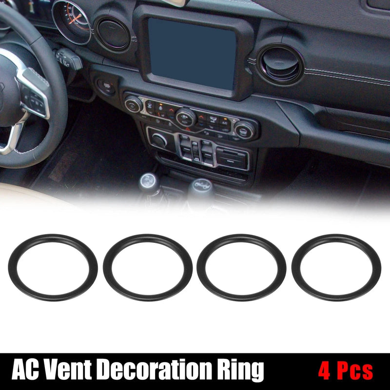 Jeep Wrangler JL 4 x Air Conditioner Vent Ring Trim Covers (2018-2021)
