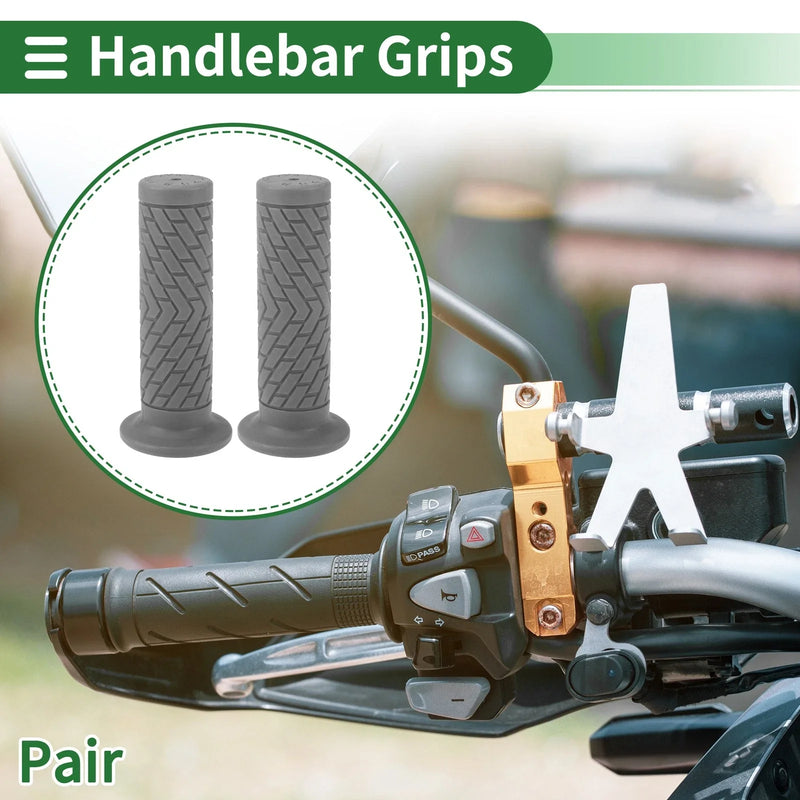 Motorcycle 25mm Hand Grips Cover Handlebar Grips TPU Dark Gray