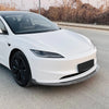 Tesla Model 3 (2024 - ) Carbon Look Bumper Spoiler Lip