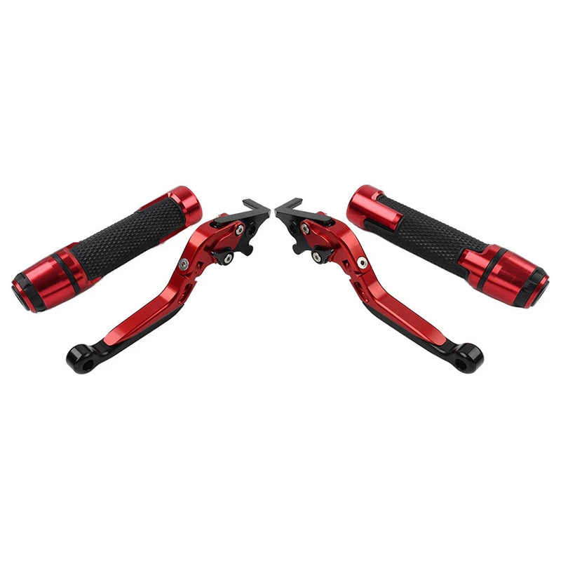 Ducati Panigale Red Extendable Brake Clutch Lever Grip Set (2016-2020)