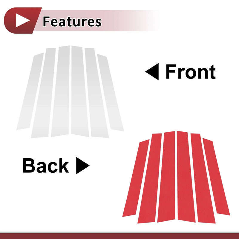 Honda CR-V (2008-2011) Silver Tone 6 Pcs Car Door Window Trim