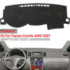 Toyota Corolla Dash / Mat / Cover (2000–2007)