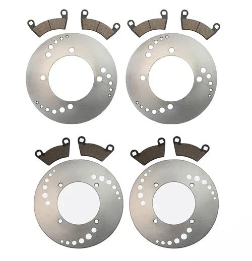 Polaris Ranger 2 x Front & Rear Brake Rotors & Pads (2009–2009)