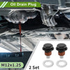 Car / Motorcycle 2 x M12x1.25 Aluminum Oil Drain Plug W/ Gasket