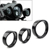 Harley Touring 7" 4.5" Fog Headlight Trim Ring Bezel Visor Cover
