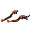 Honda CBR650R CB650F CNC Orange Extendable Brake Clutch Levers (14-23)